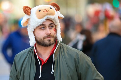 291125 - Wales v South Africa - Quilter Nations Series - Wales fans before game 