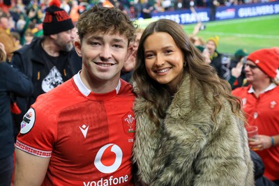 291125 - Wales v South Africa - Quilter Nations Series - Dan Edwards of Wales after the match 