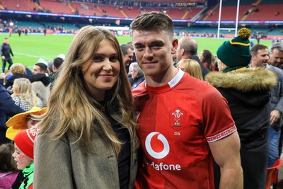 291125 - Wales v South Africa - Quilter Nations Series - Reuben Morgan-Williams of Wales after the match 