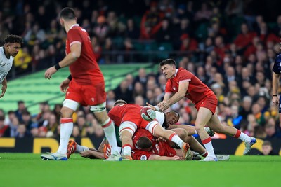 291125 - Wales v South Africa - Quilter Nations Series - Reuben Morgan-Williams of Wales 
