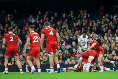 291125 - Wales v South Africa - Quilter Nations Series - Reuben Morgan-Williams of Wales 