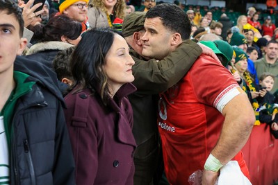 291125 - Wales v South Africa - Quilter Nations Series - Christian Coleman of Wales after the match