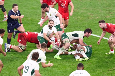 291125 - Wales v South Africa - Quilter Nations Series - Cobus Reinach of South Africa passes the ball