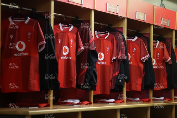 291125 - Wales v South Africa Springboks - Quilter Nations Series - General View of the dressing room before the game