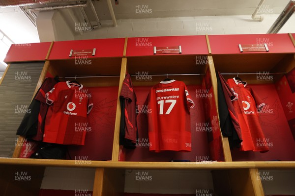 291125 - Wales v South Africa Springboks - Quilter Nations Series - Danny Southworth of Wales jersey in the dressing room before the game