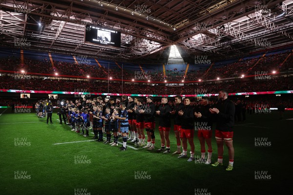 291125 - Wales v South Africa Springboks - Quilter Nations Series - Wales remembers past players