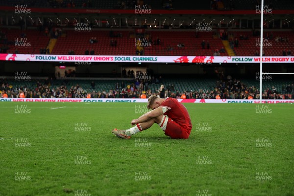291125 - Wales v South Africa Springboks - Quilter Nations Series - Taine Plumtree of Wales at full time