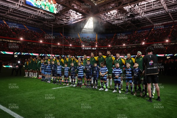 291125 - Wales v South Africa Springboks - Quilter Nations Series - South Africa anthem
