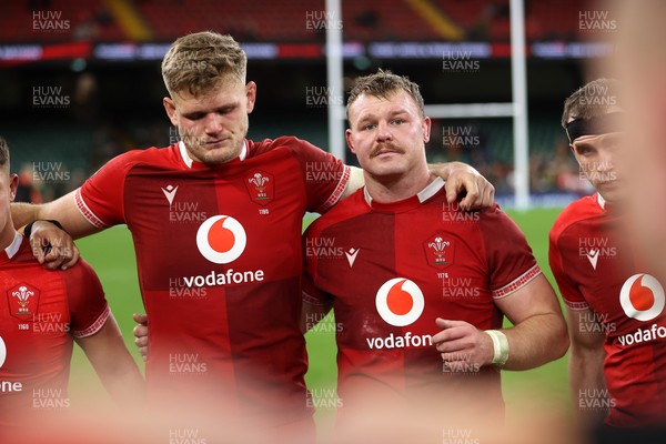 291125 - Wales v South Africa Springboks - Quilter Nations Series - Taine Plumtree and Dewi Lake of Wales 