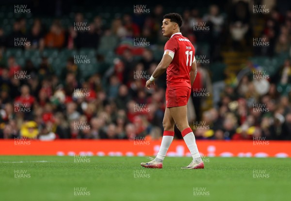 291125 - Wales v South Africa Springboks - Quilter Nations Series - Rio Dyer of Wales 
