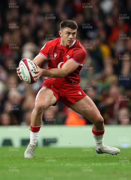 291125 - Wales v South Africa Springboks - Quilter Nations Series - Reuben Morgan-Williams of Wales 