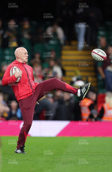 291125 - Wales v South Africa Springboks, Quilter Nations Series - Wales head coach Steve Tandy during warm up