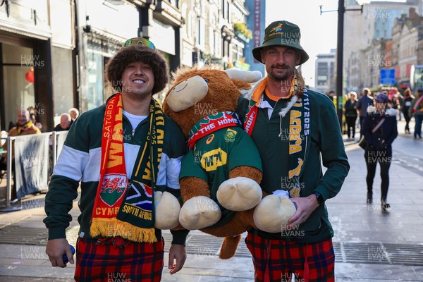 291125 - Wales v South Africa - Quilter Nations Series - South Africa fans before game