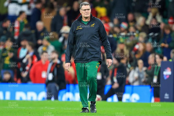 291125 - Wales v South Africa - Quilter Nations Series - South Africa Head Coach Rassie Erasmus
