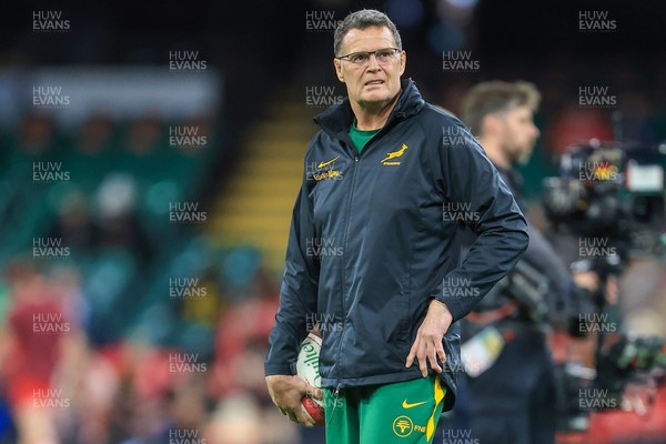291125 - Wales v South Africa - Quilter Nations Series - South Africa Head Coach Rassie Erasmus