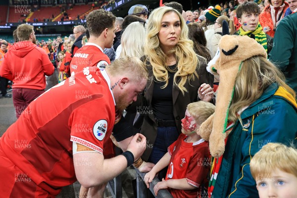 291125 - Wales v South Africa - Quilter Nations Series - Keiron Assiratti of Wales after the match 