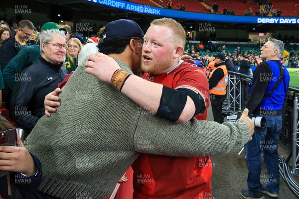 291125 - Wales v South Africa - Quilter Nations Series - Keiron Assiratti of Wales after the match 