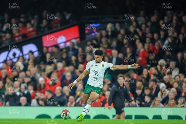 291125 - Wales v South Africa - Quilter Nations Series - Sacha Feinberg-Mngomezulu of South Africa