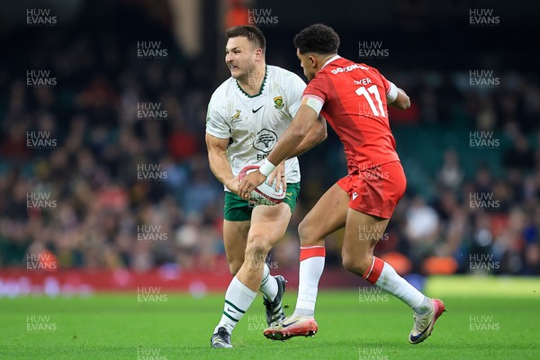 291125 - Wales v South Africa - Quilter Nations Series - Andre Esterhuizen of South Africa
