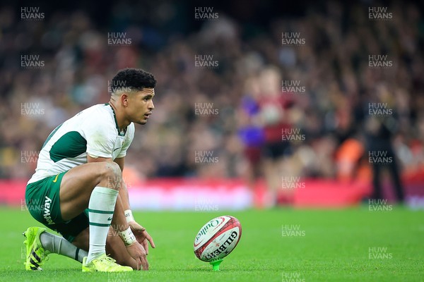 291125 - Wales v South Africa - Quilter Nations Series - Sacha Feinberg-Mngomezulu of South Africa