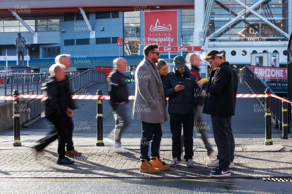 291125 - Wales v South Africa - Quilter Nations Series - Fans before the match