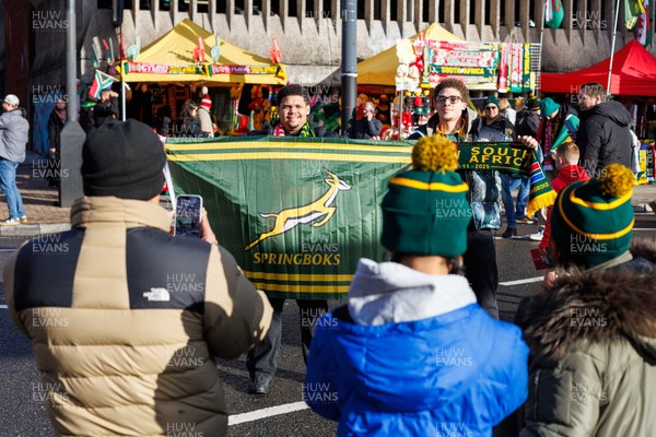 291125 - Wales v South Africa - Quilter Nations Series - Fans before the match