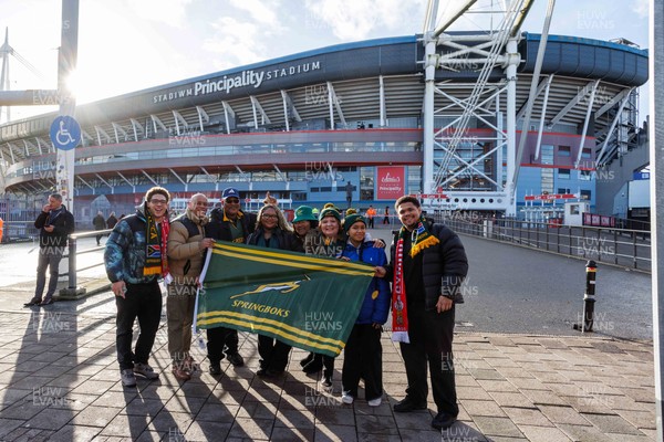 291125 - Wales v South Africa - Quilter Nations Series - Fans before the match