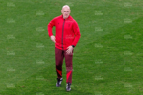 291125 - Wales v South Africa - Quilter Nations Series - Wales head coach Steve Tandy before the match