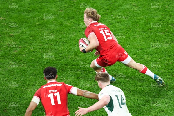 291125 - Wales v South Africa - Quilter Nations Series - Blair Murray of Wales makes a break