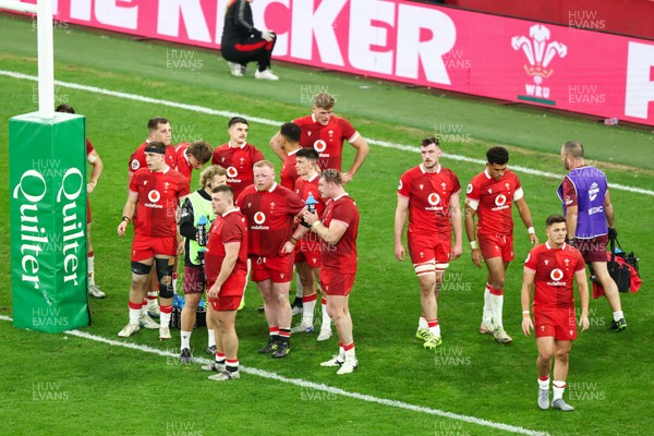 291125 - Wales v South Africa - Quilter Nations Series - Dejected Wales