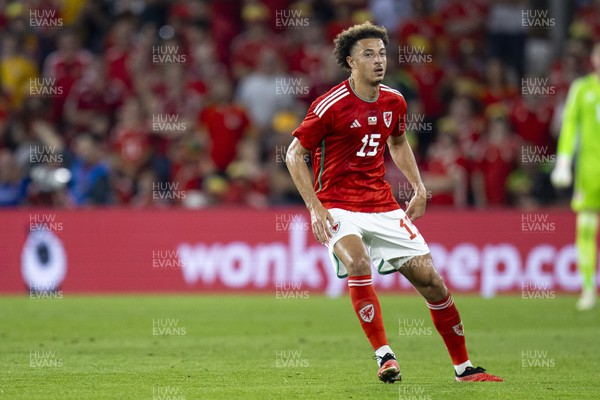 070923 - Wales v South Korea - International Friendly - Ethan Ampadu of Wales in action