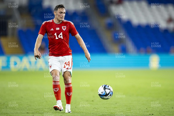 070923 - Wales v South Korea - International Friendly - Connor Roberts of Wales in action