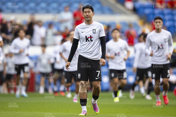 070923 - Wales v South Korea - International Friendly - Heung-Min Son of South Korea during the warm up