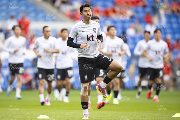 070923 - Wales v South Korea - International Friendly - Heung-Min Son of South Korea during the warm up