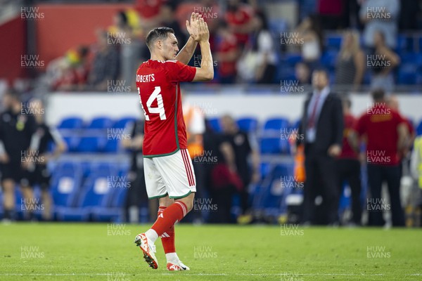 070923 - Wales v South Korea - International Friendly - Connor Roberts of Wales at full time