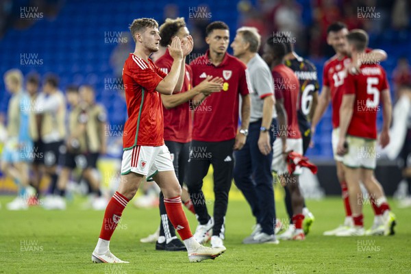070923 - Wales v South Korea - International Friendly - David Brooks of Wales at full time