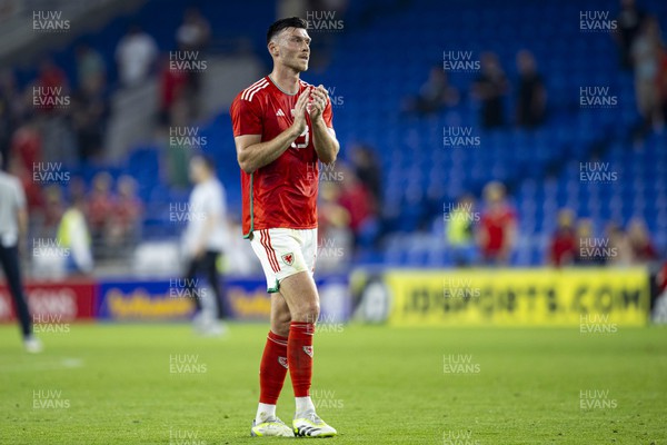 070923 - Wales v South Korea - International Friendly - Kieffer Moore of Wales at full time
