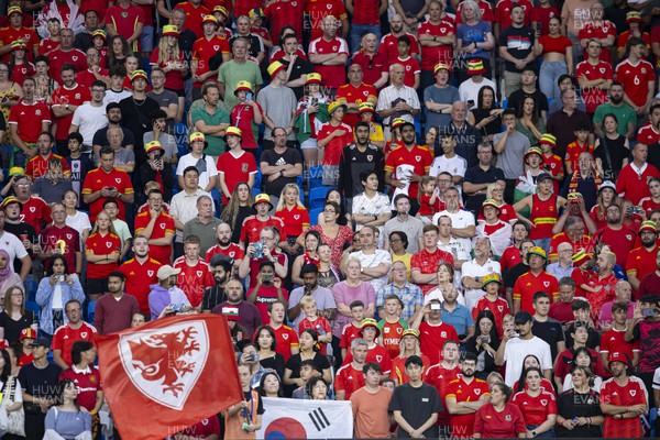 070923 - Wales v South Korea - International Friendly - Welsh fans ahead of kick off