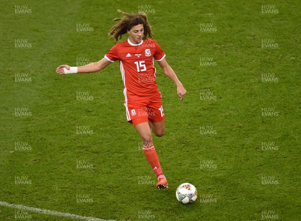 111018 - Wales v Spain - International Friendly Football - Ethan Ampadu of Wales