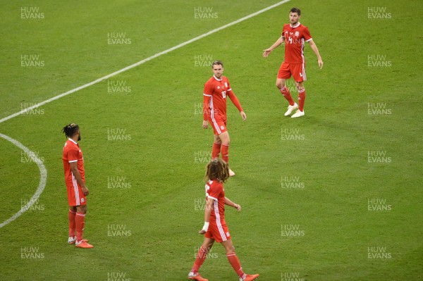 111018 - Wales v Spain - International Friendly Football - Aaron Ramsey of Wales looks dejected