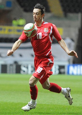 03.03.10 - International Football Friendly, Wales v Sweden Wales' Simon Davies 