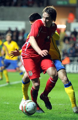 03.03.10 - International Football Friendly, Wales v Sweden Wales' Simon Church 