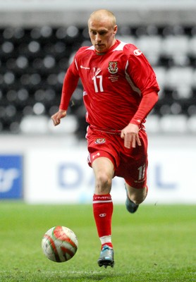 03.03.10 - International Football Friendly, Wales v Sweden Wales' David Cotterill 