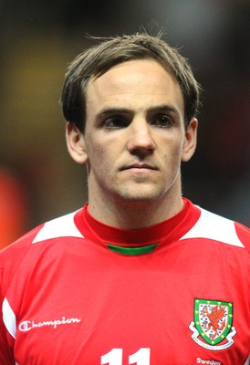 03.03.10 - International Football Friendly, Wales v Sweden Wales' David Vaughan 