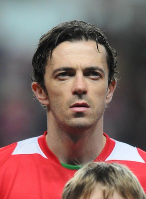 03.03.10 - International Football Friendly, Wales v Sweden Wales Simon Davies 