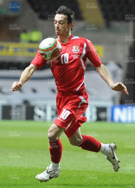 03.03.10 - International Football Friendly, Wales v Sweden Wales' Simon Davies 