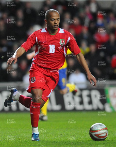 03.03.10 - International Football Friendly, Wales v Sweden Wales' Rob Earnshaw 