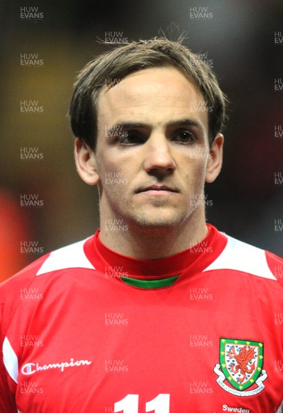 03.03.10 - International Football Friendly, Wales v Sweden Wales' David Vaughan 