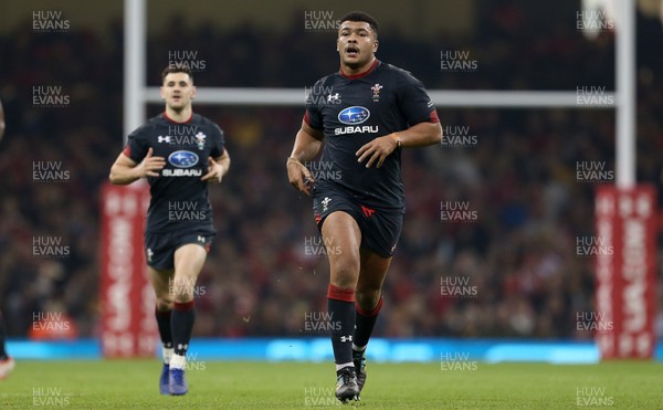 171118 - Wales v Tonga - Under Armour Series - Leon Brown of Wales