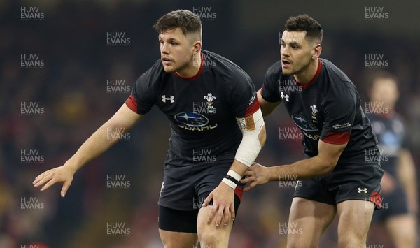 171118 - Wales v Tonga - Under Armour Series - Steff Evans and Tomos Williams of Wales